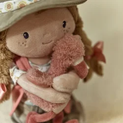 Dukke Rosa I Bamse I Safari Friends I Little Dutch 