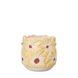 Urtepotteskjuler med gule blomster I Wikholm