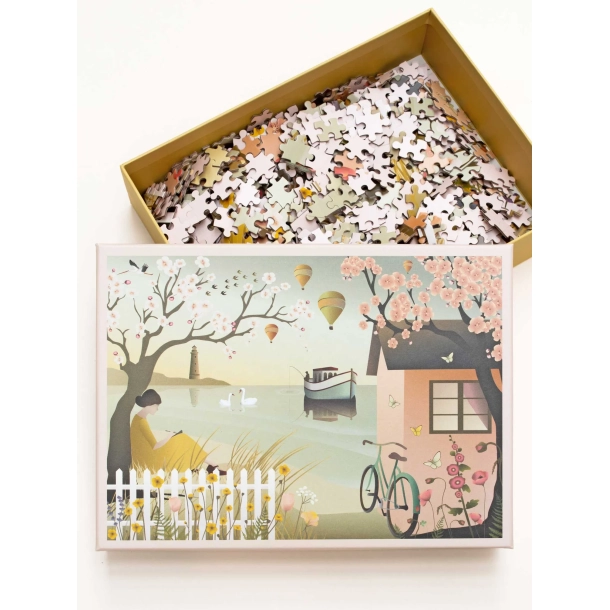 PUSLESPIL VISSEVASSE MED 1000 BRIKKER l BY THE SEA 