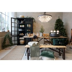 Plaid med snefnug mnster I Hndvvet I ChiqAntique