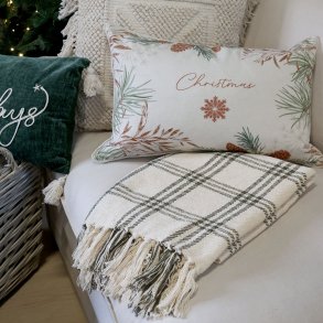 Plaid med ternet mnster I Hndvvet | ChiqAntique