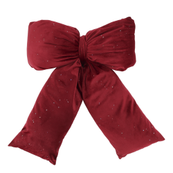 Sl�jfe i r�d velour med glimmer