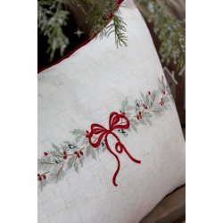 Julepude med broderi |�50x35cm