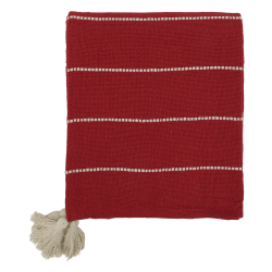 R�dt plaid af overskudsgarn |��hic Antique