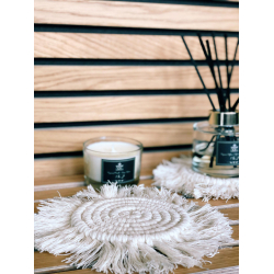 Macrame bordskne til glas