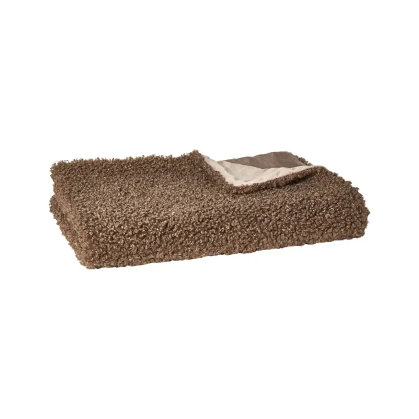 Plaid i pels-lignende design | Brun | Speedtsberg