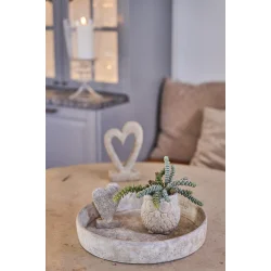 Hjerte skulptur | Cement | 8x4x12cm