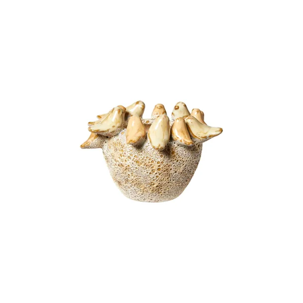 Skjuler med fugle i keramik | 13x9cm | Speedtsberg