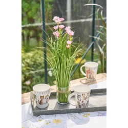 Porcel�nskrus med kattemotiv fra Speedtsberg