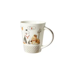 Porcel�nskrus med hunde motiv I Speedtsberg