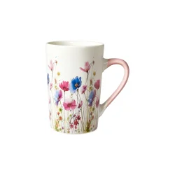 Porcel�nskrus med blomster motiv I Speedtsberg |�Lyser�d hank