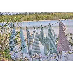 Viskestykke 50x70cm | Gr�n stribet | Bomuld