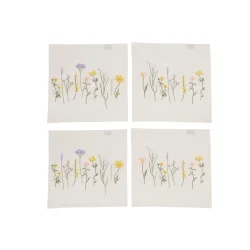 Stofservietter fra Speedtsberg med blomster l 4 stk. 