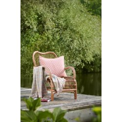 Plaid multifarvet i gr�n, bl� &amp; turkis version | IB Laursen