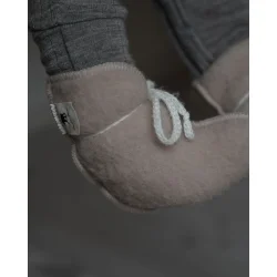 Babyfutter i uld | Beige | 0-3 mdr