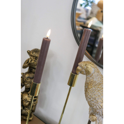 LED Lys l Deluxe Homeart l Mokka Kronelys l 2 stk l D2 x H15