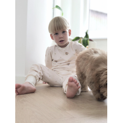 Bambus 2 delt pyjamas st, Lys beige