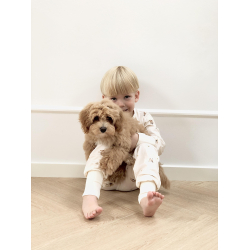 Bambus 2 delt pyjamas st, Lys beige