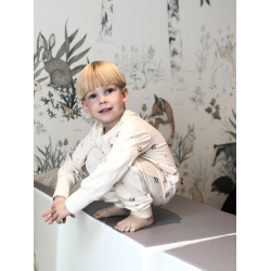 Bambus 2 delt pyjamas st, Lys beige