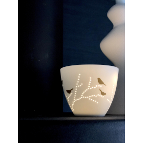 Lyse stage l Porceln fyrfadsstage | Rdar