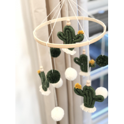 Baby uro med kaktusser | Macrame | Hndlavet