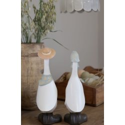 G�s med t�rkl�de &amp; hat I S�t af 2 stk I ChiqAntique