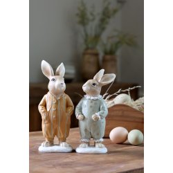 Kaniner med pyjamas I S�t af 2 I ChiqAntique