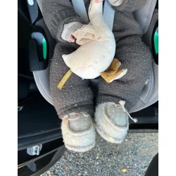 Baby hjemmesko i uld | Beige | 3-6 mdr