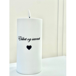 LED Gravlys l Deluxe Homeart l  Elsket &amp; savnet l D7,5 x H15