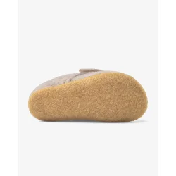 Hjemmesko i uldfilt til b�rn | Beige 