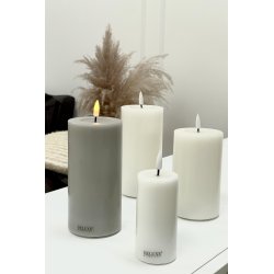 Deluxe Homeart | Bloklys | Sand | D7,5 x H15