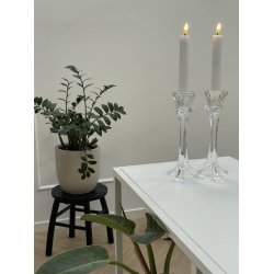 LED Lys l Deluxe Homeart l Kronelys l Hvid l 2 stk l D2 x H15