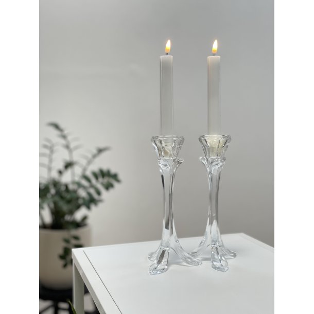 LED Lys l Deluxe Homeart l Kronelys l Hvid l 2 stk l D2 x H15