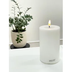 LED Lys l Deluxe Homeart | Hvid | D7,5 x H12,5