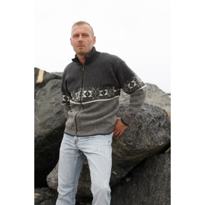 Norsk windstopper cardigan 100% ren uld