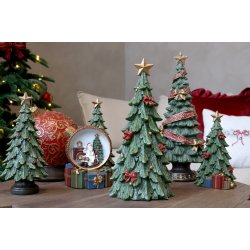 Juletr� med r�de sl�jfer I Chic Antique