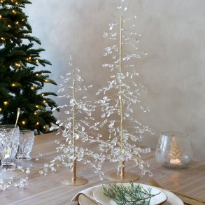 Juletr� med prismer og guldtr�d I H42cm
