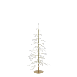 Juletr� med prismer og guldtr�d I H42cm