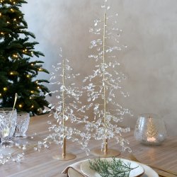 Juletr� med prismer og guldtr�d |�H61cm