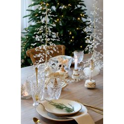 Juletr� med prismer og guldtr�d |�H61cm