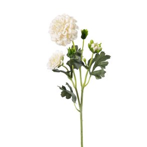 Kunstig hvid krysantemum | Mr Plant I 52cm