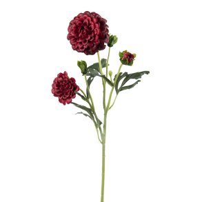 Kunstig r�d krysantemum | Mr Plant I 52cm
