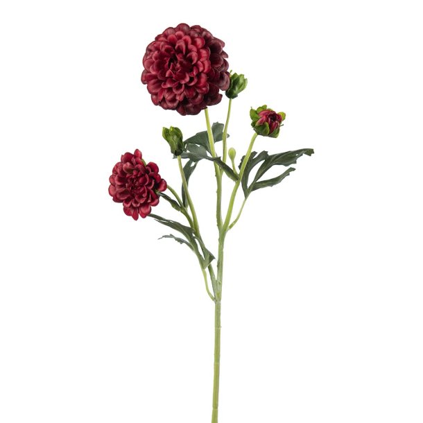 Kunstig r�d krysantemum | Mr Plant I 52cm