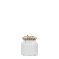 Opbevaringsglas med flettet l�g | 650ml
