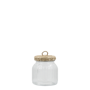 Opbevaringsglas med flettet l�g | 650ml