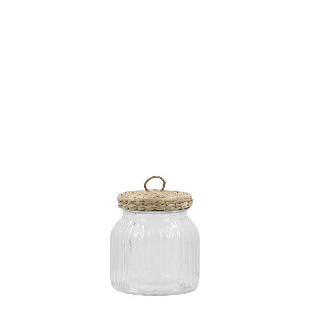 Opbevaringsglas med flettet l�g | 650ml