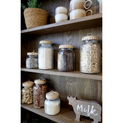 Opbevaringsglas med flettet l�g | 650ml