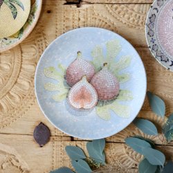 Mosaik tallerken med figner fra Chiq Antique