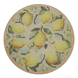 Mosaik tallerken med citroner fra Chiq Antique
