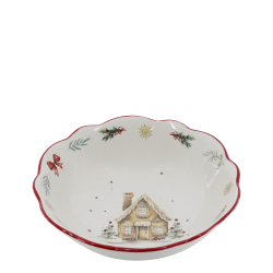 Sk�l med julemotiv I Chic Antique